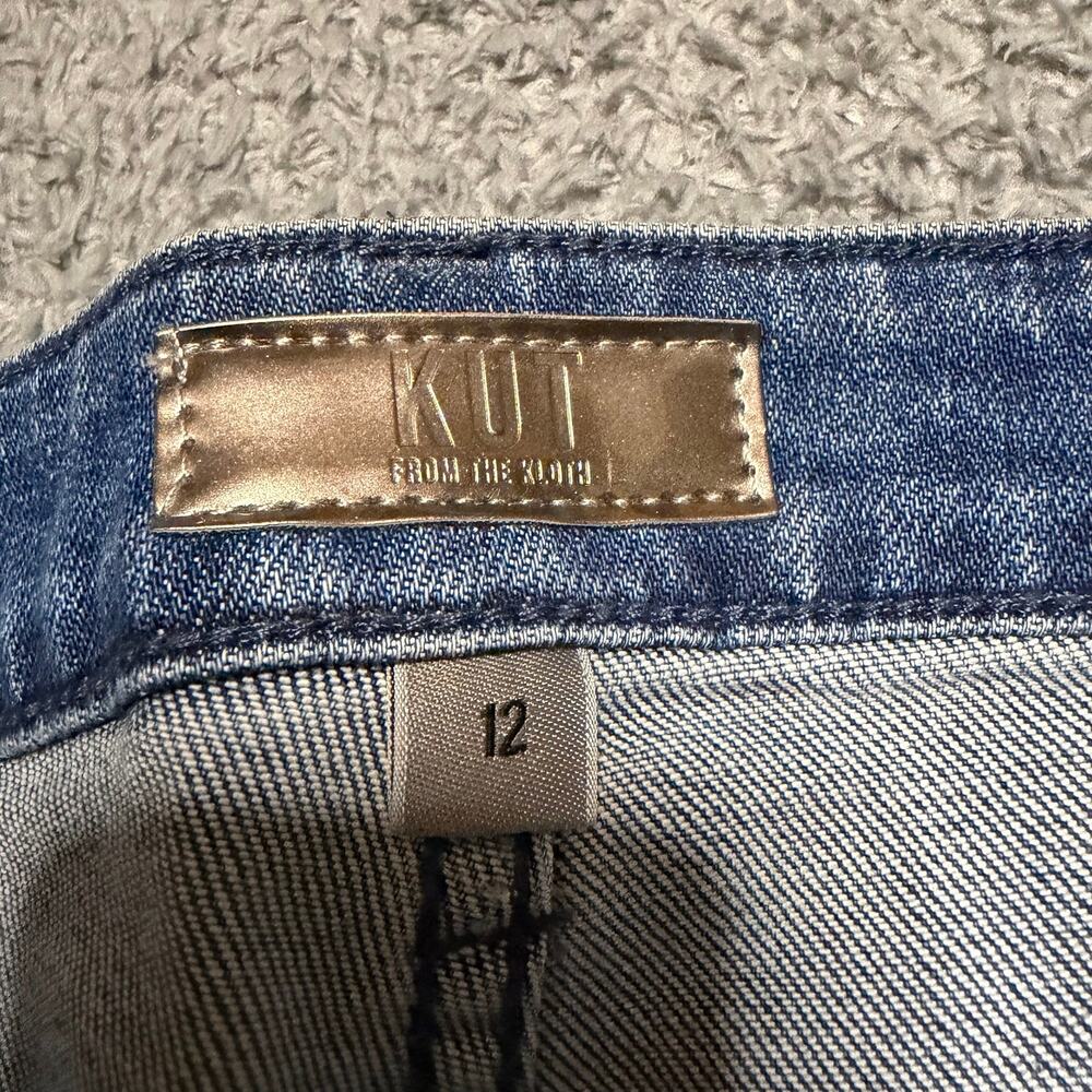 KUT from the Kloth Goldie Super Flare Jeans Womens 12 (36x29.5) High Rise - Picture 6 of 12